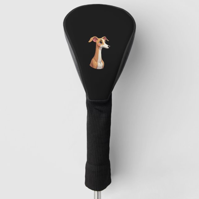 Best life with Arabian Greyhound Long Sleeve T-Shi Golf Head Cover (Front)
