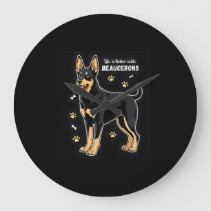 Best life with Beauce Sheepdog Tank Top Large Clock