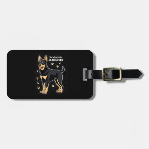 Best life with Beauce Sheepdog Tank Top Luggage Tag