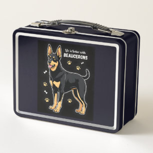 Best life with Beauce Sheepdog Tank Top Metal Lunch Box