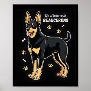 Best life with Beauce Sheepdog Tank Top Poster