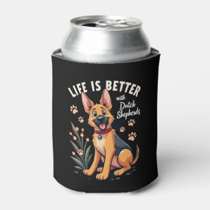Best life with Dutch Shepherd Tank Top Can Cooler
