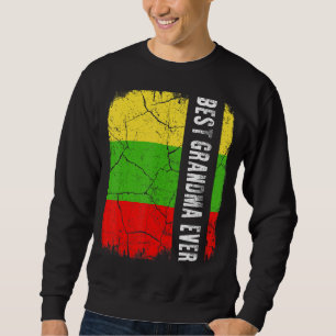 Best Lithuanian Grandma Ever Lithuania Flag Mother Sweatshirt