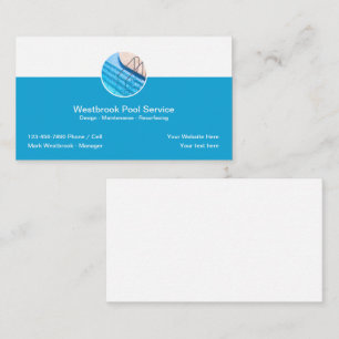 Best Local Swimming Pool Service Business Cards