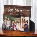 Best Lola Ever Wood Grandchildren Photo Collage Plaque<br><div class="desc">Celebrate the "Best Lola Ever" with this personalised Grandchildren Photo Collage Plaque. This heartfelt gift features a beautifully arranged collage of cherished photos capturing special moments, complemented by a loving message. Crafted from high-quality materials with a sleek finish, it's ideal for displaying at home as a cherished keepsake. Perfect for...</div>