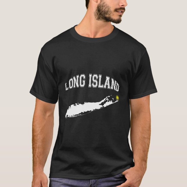 Best Long Island Varsity Letter T-Shirt (Front)