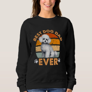 Best Maltese Poodle Dad Ever Funny Dogs Owner Retr Sweatshirt