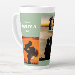 Best Mama Ever Custom Photo Gift Latte Mug