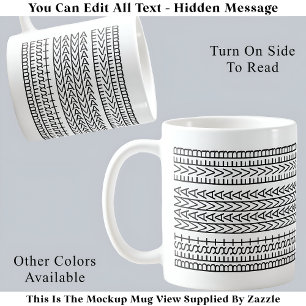 Best Mama Ever Hidden Message 141BW Novelty Coffee Mug