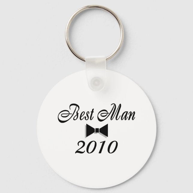 Best Man 2010 Bow Key Ring (Front)