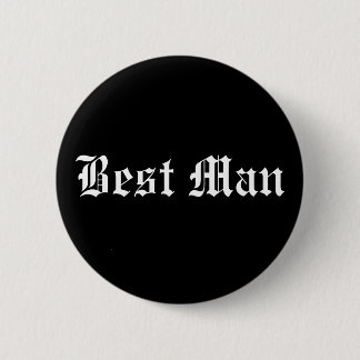 Best Man 6 Cm Round Badge