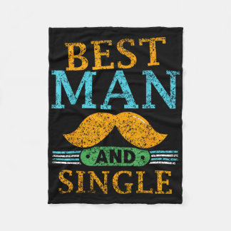 Best Man And Single Bride Team Party Bachelor Groo Fleece Blanket