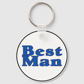 Best Man (Blue) Key Ring