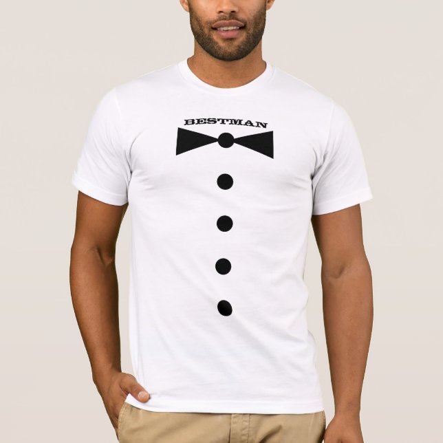 Best Man Bowtie T-shirt (Front)