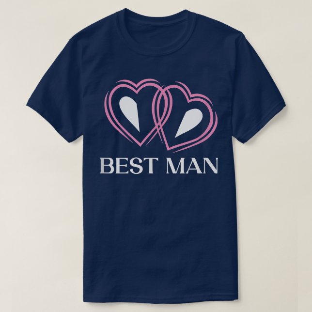 Best Man Bridesman Groomsmen Paranymph Groomsman  T-Shirt (Design Front)