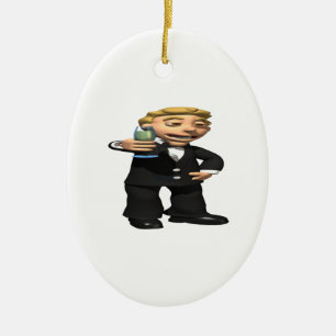 Best Man Ceramic Tree Decoration