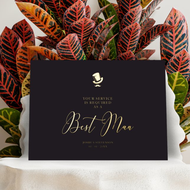 Best Man Chic Wedding Minimalist Proposal  (Creator Uploaded)