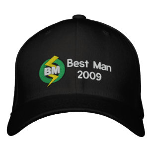 Best Man Embroidered Hat, Customisable Embroidered Hat