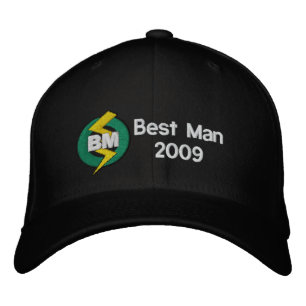 Best Man Embroidered Hat, Customisable Hat