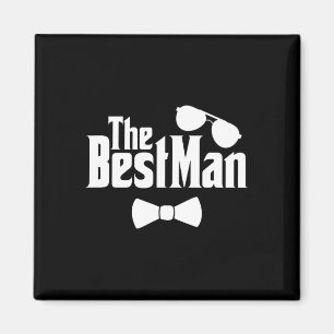 Best Man Friends Groom Bride Wedding Couple Bachel Magnet