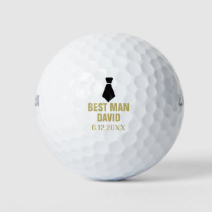 Best Man Gold Groomsman Gifts Party Favour Wedding Golf Balls
