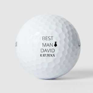 Best Man Grooms Man Gifts Party Favour Cute Weddin Golf Balls