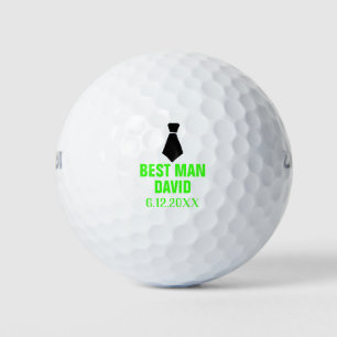 Best Man Groomsman Gifts Green Party Favour Weddin Golf Balls