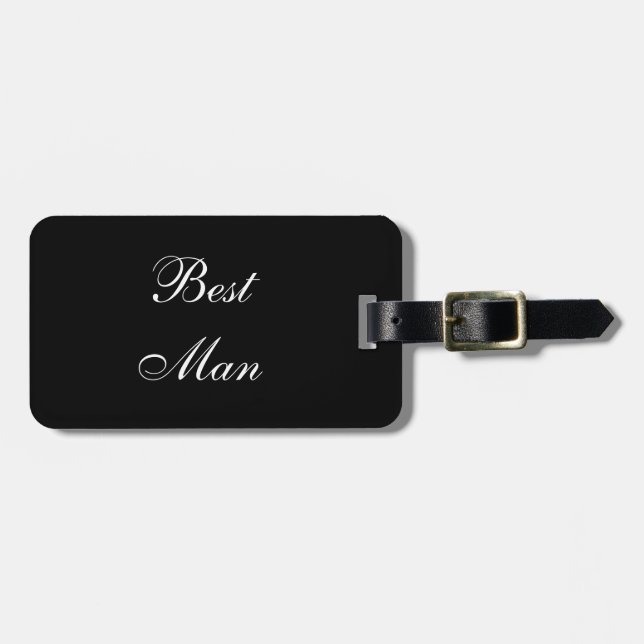 "Best Man" Luggage Tag (Front Horizontal)