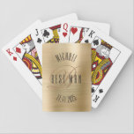 Best Man Monogram Wedding Playing Cards<br><div class="desc">Make your own custom playing cards. Personalise this design with your own text. You can further customise this design by selecting the "customise further" link if desired.</div>