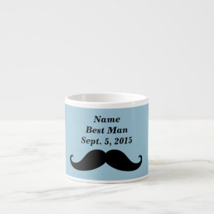 Best Man Moustache, Top Hat and Suit Espresso Mug