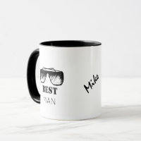 Best Man Name Funny Black Googles Wedding