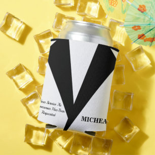 Best Man or Groomsman Invitation Can Cooler