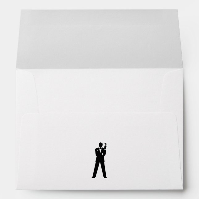 Best Man or Groomsman Invite Envelope (Back (Bottom))