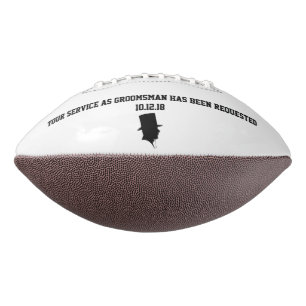 Best Man or Groomsman Invite Football