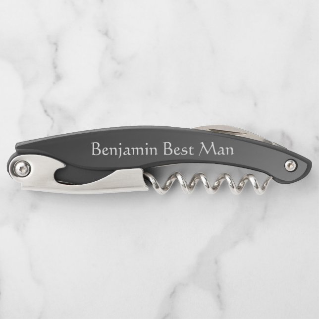 Best Man Personalise Corkscrew (Front)