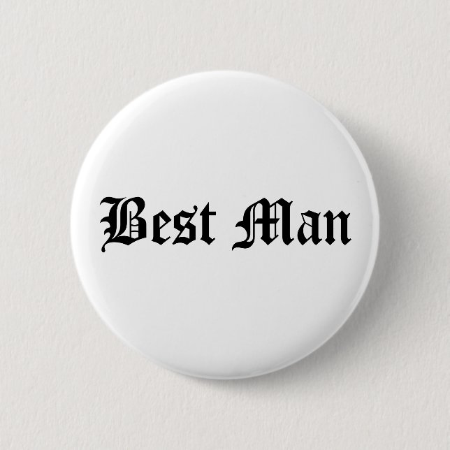 "Best Man" pin (Front)