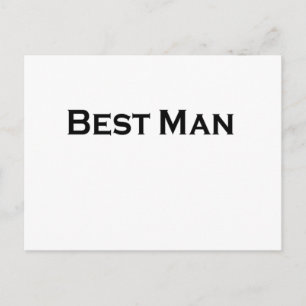 best man postcard
