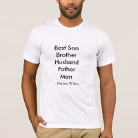 Best man son husband dad quotes add name text