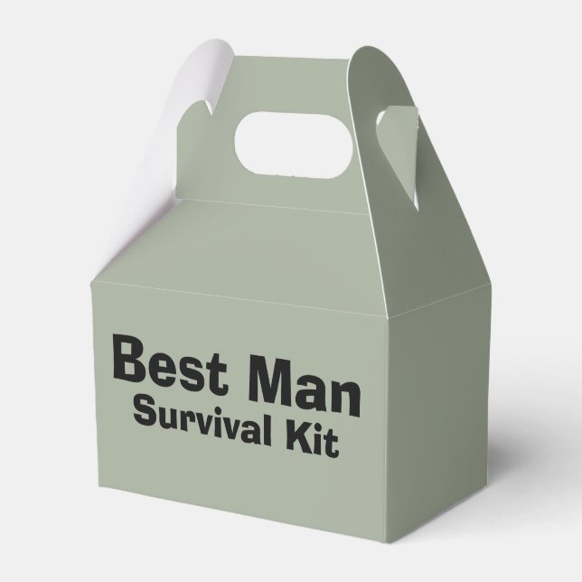 "Best Man" Survival Kit Box (Front Side)