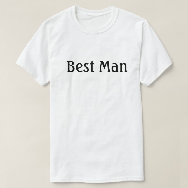 Best Man T-Shirt (Design Front)