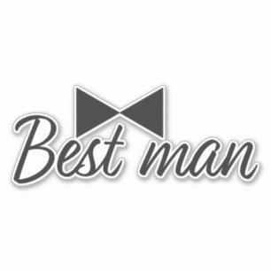Best man text and Bow tie