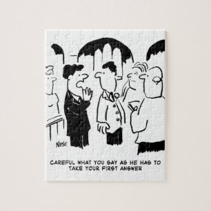 Best Man Warning to Bridegroom Jigsaw Puzzle