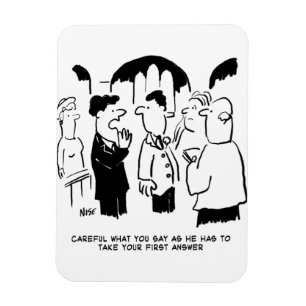 Best Man Warning to Bridegroom Magnet