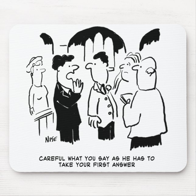 Best Man Warning to Bridegroom Mouse Pad (Front)