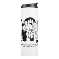 Best Man Warning to Bridegroom Thermal Tumbler