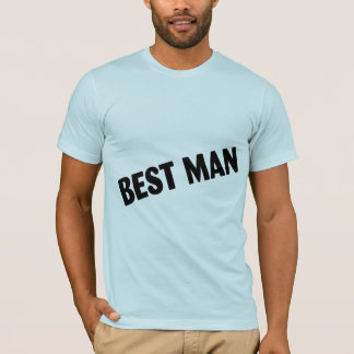 Best Man Wedding Black T-Shirt