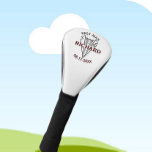 Best Man Wedding Custom Name Date Gift<br><div class="desc">This unique golf head cover is designed as a gift for your Best Man. Features a unique layering of the name which gives it the feeling of depth. The text reads "Best Man" along with the date of the event. Great way to thank him for being a part of your...</div>
