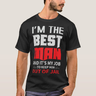 Best Man Wedding Groom Funny Bachelor Stag Party M T-Shirt