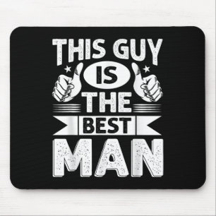 Best Man Wedding Groomsmen Funny Bridal Bachelor P Mouse Pad