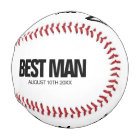 Best Man wedding request custom baseball gift